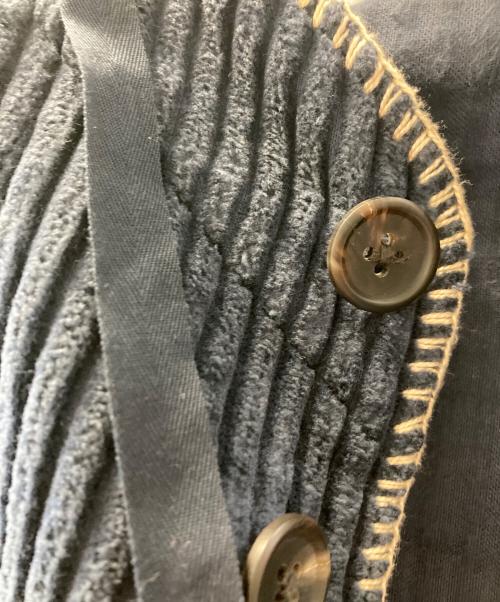 Paul Smith COLLECTION（ポールスミス コレクション）Paul Smith COLLECTION (ポールスミス コレクション) ブランケットステッチ スモックコート/stitch detail blanket smock coat ネイビー サイズ:Ｌの古着・服飾アイテム