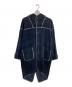 Paul Smith COLLECTION（ポールスミス コレクション）の古着「ブランケットステッチ スモックコート/stitch detail blanket smock coat」｜ネイビー