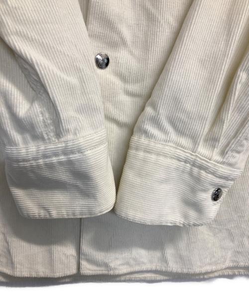 MONCLER（モンクレール）MONCLER (モンクレール) CAMICIA/アイコンスナップ コーデュロイシャツ ホワイト サイズ:Ⅼの古着・服飾アイテム