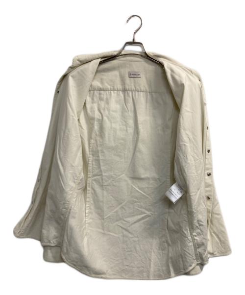 MONCLER（モンクレール）MONCLER (モンクレール) CAMICIA/アイコンスナップ コーデュロイシャツ ホワイト サイズ:Ⅼの古着・服飾アイテム