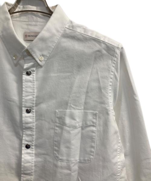 MONCLER（モンクレール）MONCLER (モンクレール) CAMICA/アイコンスナップオックスフォードシャツ ホワイト サイズ:Ｌの古着・服飾アイテム