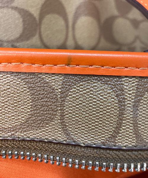 COACH（コーチ）COACH (コーチ) バッグ オレンジ×ベージュの古着・服飾アイテム