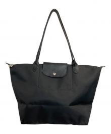 LONGCHAMP（ロンシャン）の古着「舟型トートバッグ」｜ブラック