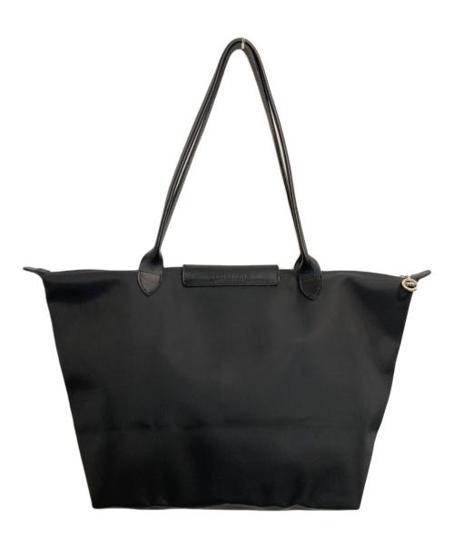 LONGCHAMP（ロンシャン）LONGCHAMP (ロンシャン) 舟型トートバッグ ブラックの古着・服飾アイテム
