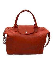 LONGCHAMP（ロンシャン）の古着「2WAYレザーショルダーバッグ」｜レッド