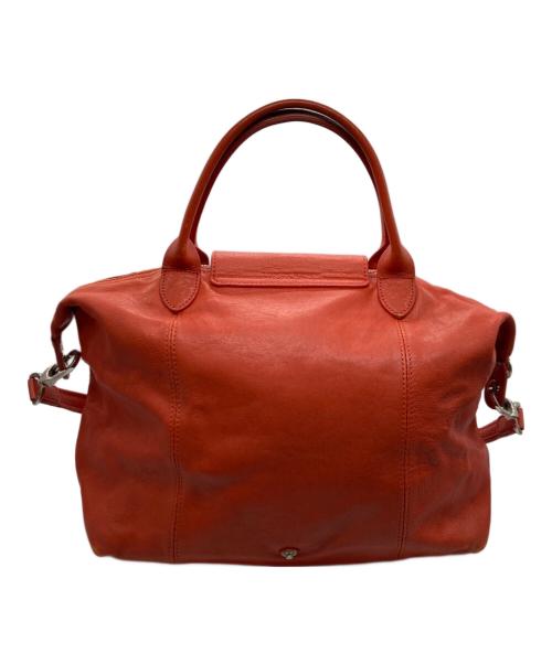 LONGCHAMP（ロンシャン）LONGCHAMP (ロンシャン) 2WAYレザーショルダーバッグ レッドの古着・服飾アイテム