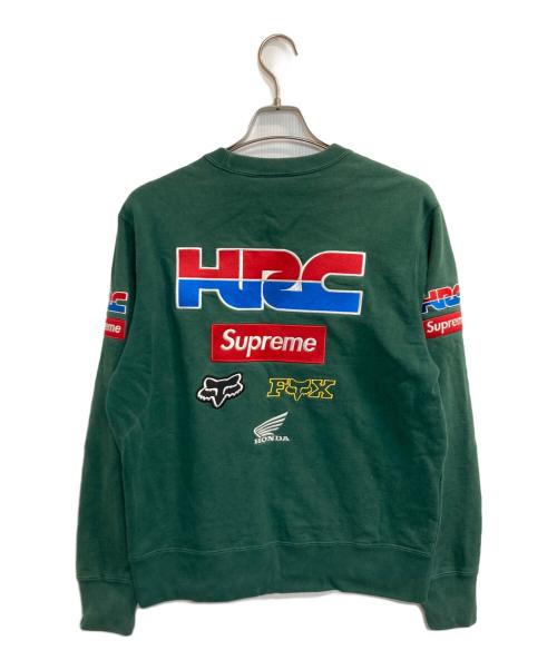 SUPREME（シュプリーム）Supreme (シュプリーム) Honda Fox Racing Crewneck グリーン サイズ:Ｓの古着・服飾アイテム
