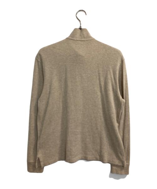 POLO RALPH LAUREN（ポロ・ラルフローレン）POLO RALPH LAUREN (ポロ・ラルフローレン) ESTATE RIB HALF ZIP KNIT ベージュ サイズ:Ｓの古着・服飾アイテム
