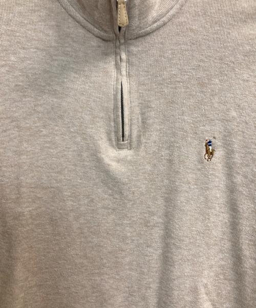 POLO RALPH LAUREN（ポロ・ラルフローレン）POLO RALPH LAUREN (ポロ・ラルフローレン) ESTATE RIB HALF ZIP KNIT ベージュ サイズ:Ｓの古着・服飾アイテム