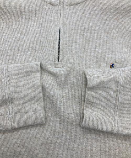 POLO RALPH LAUREN（ポロ・ラルフローレン）POLO RALPH LAUREN (ポロ・ラルフローレン) ESTATE RIB HALF ZIP KNIT ベージュ サイズ:Ｓの古着・服飾アイテム