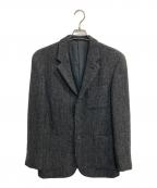MARGARET HOWELL×Harris Tweedマーガレットハウエル×ハリスツイード）の古着「ウールテーラードジャケット」｜ブラック