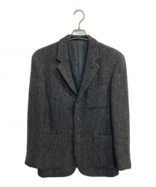 MARGARET HOWELL×Harris Tweed（マーガレットハウエル×ハリスツイード）の古着「ウールテーラードジャケット」｜ブラック
