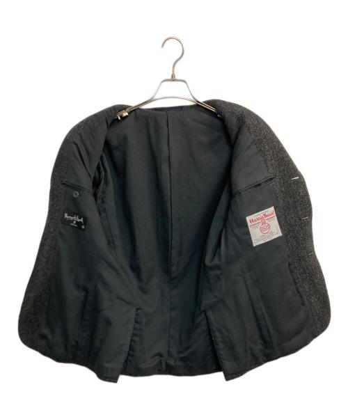 MARGARET HOWELL（マーガレットハウエル）MARGARET HOWELL (マーガレットハウエル) Harris Tweed (ハリスツイード) ウールテーラードジャケット ブラック サイズ:-の古着・服飾アイテム