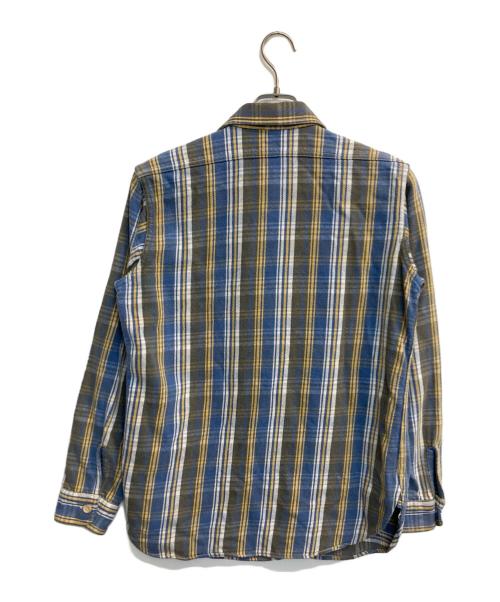 WAREHOUSE（ウエアハウス）WAREHOUSE (ウエアハウス) チェックシャツ ブルー×イエロー サイズ:Ｍの古着・服飾アイテム