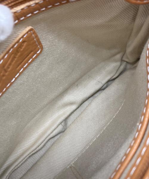 KITAMURA（キタムラ）KITAMURA (キタムラ) レザーミニショルダーバッグ ブラウンの古着・服飾アイテム