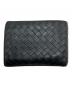 BOTTEGA VENETA (ボッテガベネタ) イントレチャート2つ折り財布 ブラック：6000円
