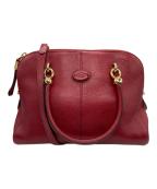 TOD'Sトッズ）の古着「SELLA/2WAYショルダーバッグ」｜レッド