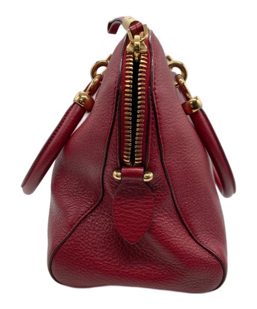 TOD'S（トッズ）TOD'S (トッズ) SELLA/2WAYショルダーバッグ レッドの古着・服飾アイテム