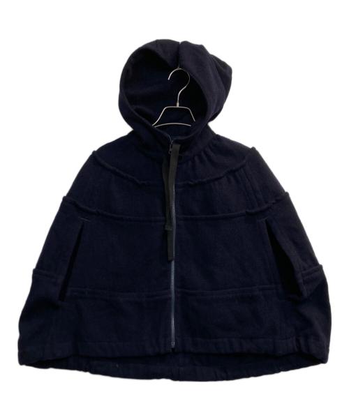 tricot COMME des GARCONS（トリココムデギャルソン）tricot COMME des GARCONS (トリココムデギャルソン) wool ティアードポンチョ ネイビー サイズ:Ｍの古着・服飾アイテム