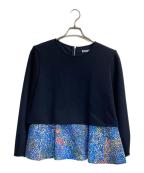 HERALBONYヘラルボニー）の古着「Art Ruffle Long Sleeve「（無題）（青）」」｜ネイビー