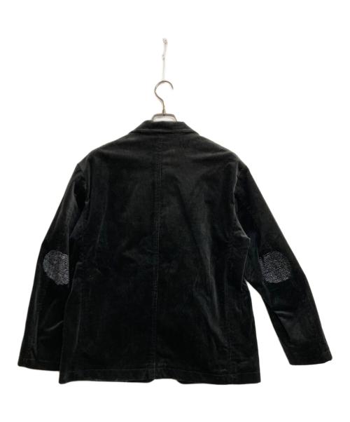 HERALBONY（ヘラルボニー）HERALBONY (ヘラルボニー) Embroidered Corduroy Jacket「marina-moji003」 Charcoal ブラック サイズ:Ｍの古着・服飾アイテム