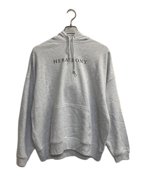 HERALBONY（ヘラルボニー）HERALBONY (ヘラルボニー) リラックスフィットフーディー「ミモザ-mimoza-」 グレー サイズ:Ｍの古着・服飾アイテム