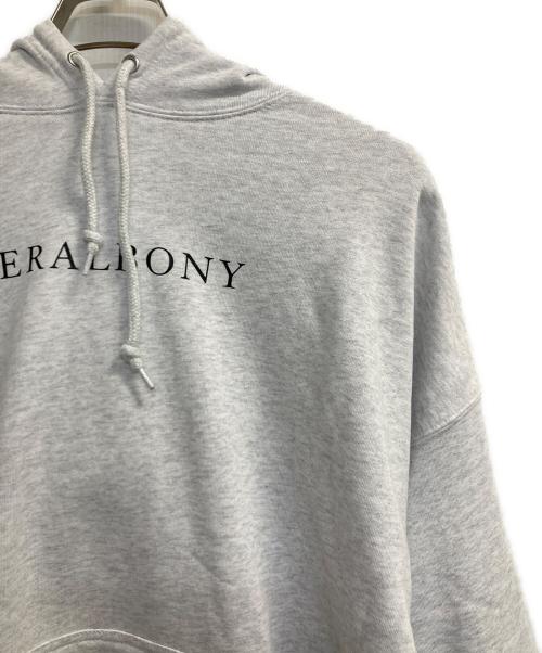 HERALBONY（ヘラルボニー）HERALBONY (ヘラルボニー) リラックスフィットフーディー「ミモザ-mimoza-」 グレー サイズ:Ｍの古着・服飾アイテム