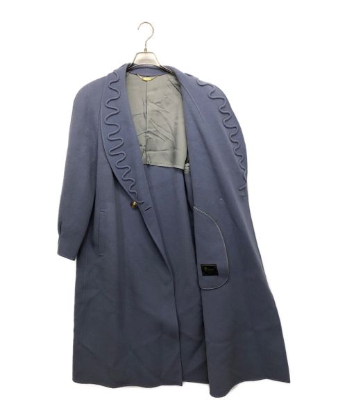 USED（ユーズド）USED (ユーズド) カシミヤ100％コート スカイブルー サイズ:11の古着・服飾アイテム