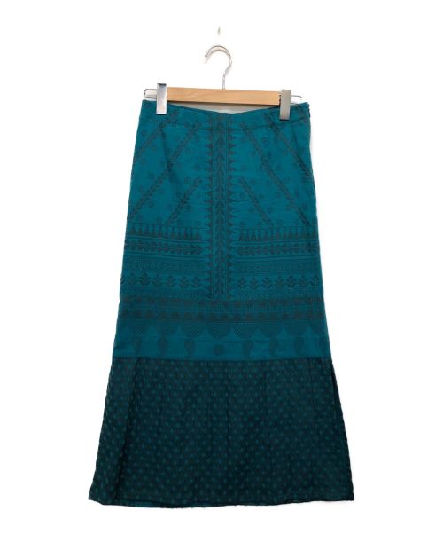 HaaT（ハート）HaaT (ハート イッセイ ミヤケ) ロングスカート ブルー サイズ:2の古着・服飾アイテム