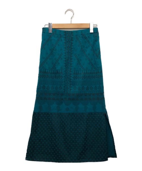 HaaT（ハート）HaaT (ハート イッセイ ミヤケ) ロングスカート ブルー サイズ:2の古着・服飾アイテム