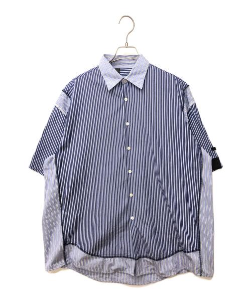 N.HOOLYWOOD（エヌ ハリウッド）N.HOOLYWOOD (エヌ ハリウッド) HALF SLEEVE SHIRTS ブルー サイズ:36の古着・服飾アイテム