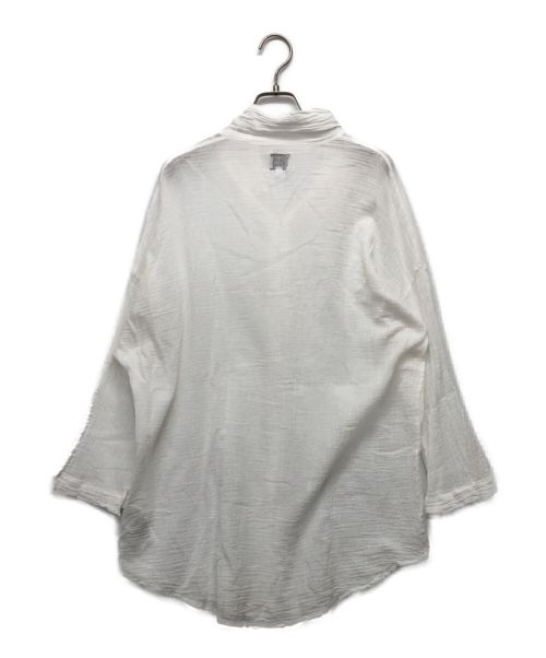 LES ATELIERS FRANCAIS DE CONFECTION（ル アトリエフランセ デ コンフェクション）LES ATELIERS FRANCAIS DE CONFECTION (ル アトリエフランセ デ コンフェクション) シワ加工ガーゼシャツ ホワイト サイズ:表記無しの古着・服飾アイテム