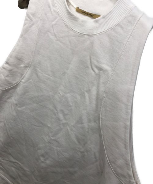 Curensology（カレンソロジー）Curensology (カレンソロジー) ノースリーブワンピース ホワイト サイズ:Fの古着・服飾アイテム