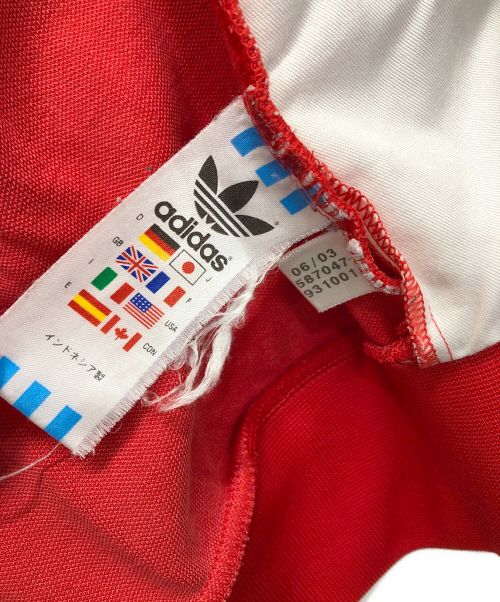 adidas（アディダス）adidas (アディダス) トラックジャケット レッド サイズ:Ｌの古着・服飾アイテム