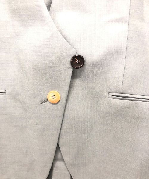 IRENE（アイレネ）IRENE (アイレネ) Attached Collar Jacket スカイブルー サイズ:36の古着・服飾アイテム