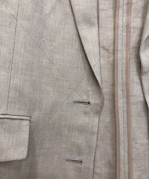 BACCA（バッカ）BACCA (バッカ) リネン混テーラードジャケット ベージュ サイズ:36の古着・服飾アイテム