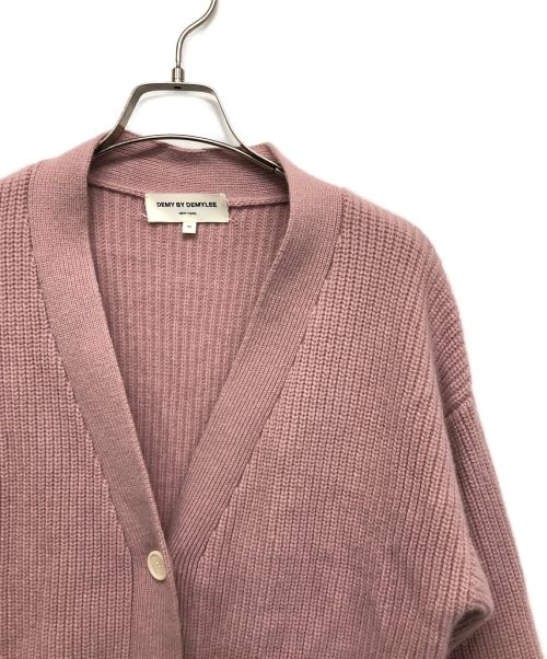 DEMY BY DEMYLEE（デミー バイ デミリー）DEMY BY DEMYLEE (デミー バイ デミリー) Vネックカーディガン ピンク サイズ:xsの古着・服飾アイテム