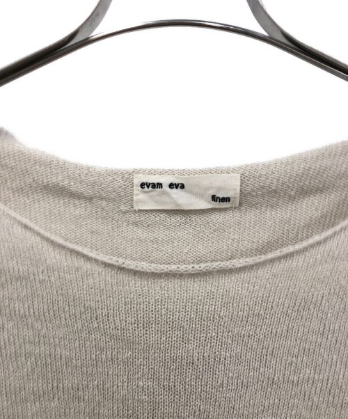 evam eva（エヴァムエヴァ）evam eva (エヴァムエヴァ) ニット ベージュ サイズ:表記無しの古着・服飾アイテム
