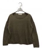 evam evaエヴァムエヴァ）の古着「リネンニット」｜ブラウン