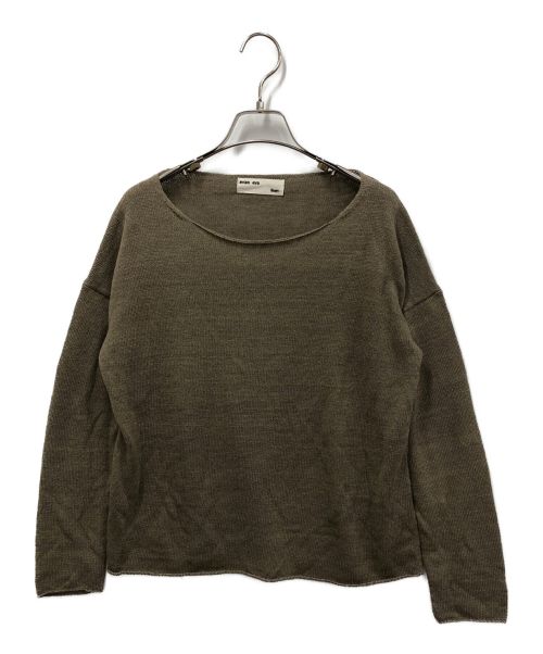 evam eva（エヴァムエヴァ）evam eva (エヴァムエヴァ) リネンニット ブラウン サイズ:表記なしの古着・服飾アイテム