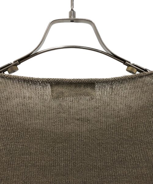 evam eva（エヴァムエヴァ）evam eva (エヴァムエヴァ) リネンニット ブラウン サイズ:表記なしの古着・服飾アイテム