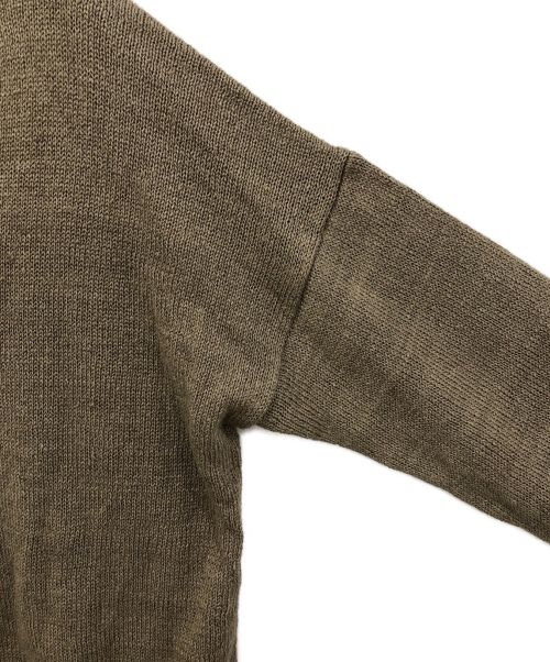 evam eva（エヴァムエヴァ）evam eva (エヴァムエヴァ) リネンニット ブラウン サイズ:表記なしの古着・服飾アイテム