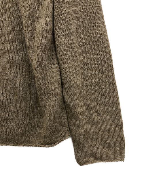 evam eva（エヴァムエヴァ）evam eva (エヴァムエヴァ) リネンニット ブラウン サイズ:表記なしの古着・服飾アイテム