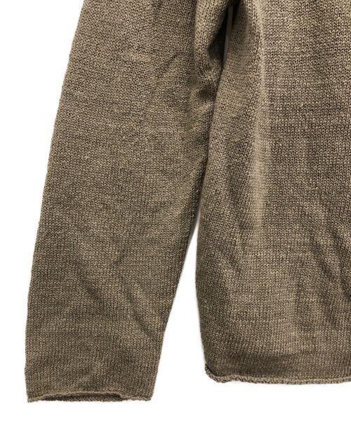 evam eva（エヴァムエヴァ）evam eva (エヴァムエヴァ) リネンニット ブラウン サイズ:表記なしの古着・服飾アイテム