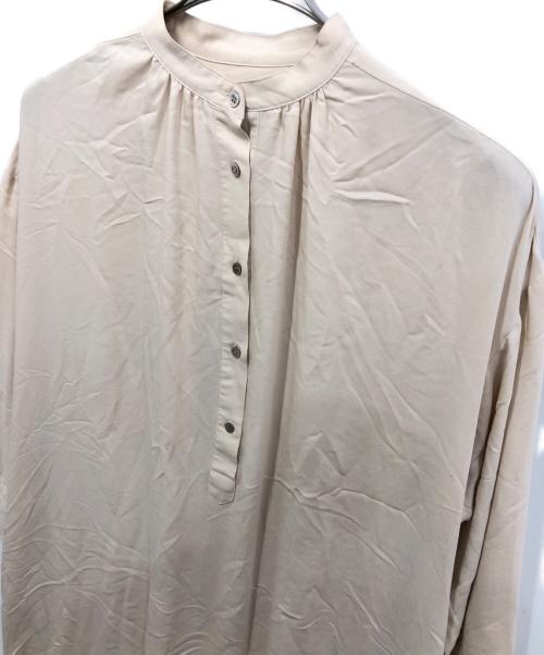 Ense（アンサ）Ense (アンサ) バックギャザーワンピース ベージュ サイズ:表記なしの古着・服飾アイテム