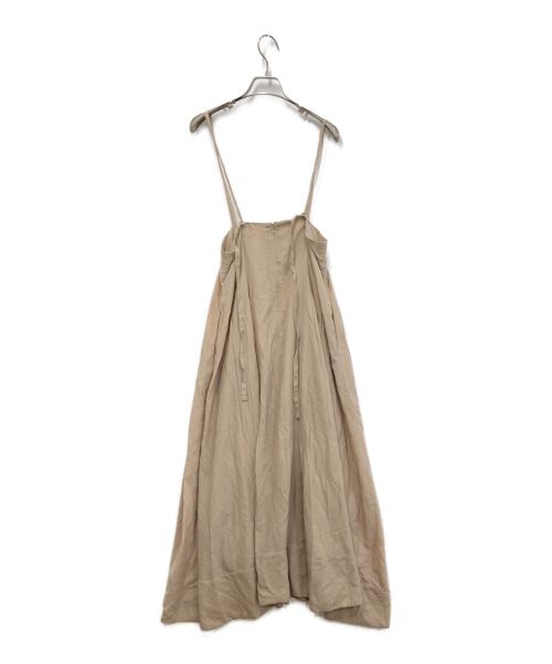 CLANE（クラネ）CLANE (クラネ) 2WAY SUSPENDER SKIRT ベージュの古着・服飾アイテム