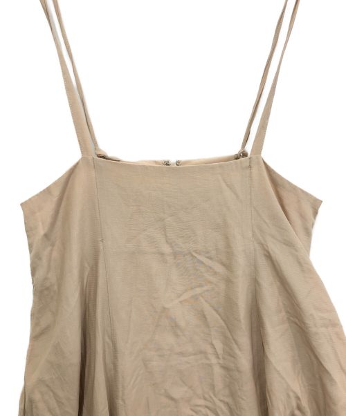 CLANE（クラネ）CLANE (クラネ) 2WAY SUSPENDER SKIRT ベージュの古着・服飾アイテム