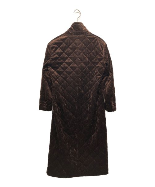 UNITED ARROWS TOKYO（ユナイテッドアローズトウキョウ）UNITED ARROWS TOKYO (ユナイテッドアローズトウキョウ) チャイナボタンベロアコート ブラウン サイズ:-の古着・服飾アイテム