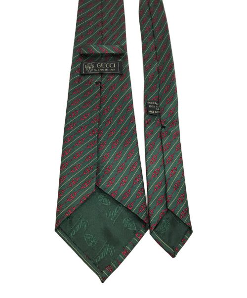 GUCCI（グッチ）GUCCI (グッチ) ネクタイ グリーン サイズ:　の古着・服飾アイテム