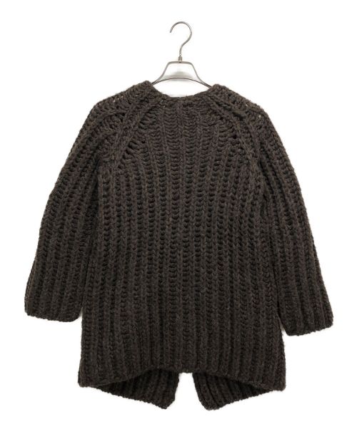 Audrey and John Wad（オードリーアンドジョンワッド）Audrey and John Wad (オードリーアンドジョンワッド) ニットカーディガン/ケーブルニットカーディガン ブラウン サイズ:Fの古着・服飾アイテム